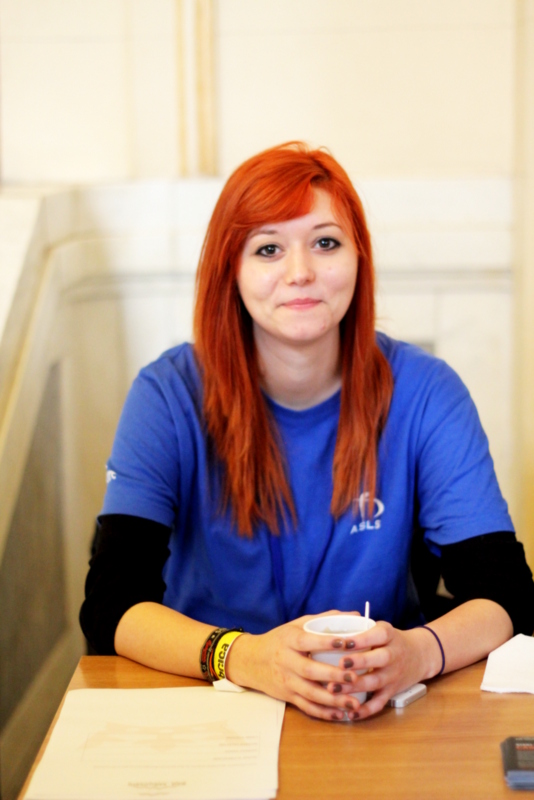 Iulia Tegzeş – voluntar ASLS