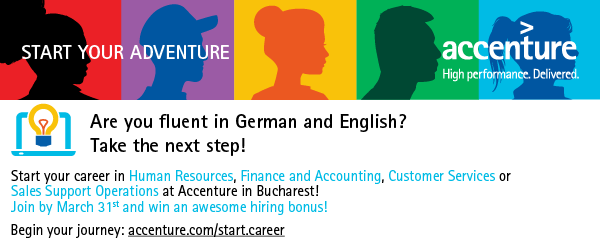 Speak German? Join Accenture in Bucharest and win an awesome hiring bonus!